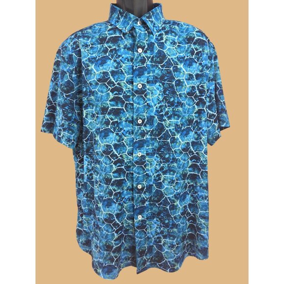 Southern Tide Other - Southern Tide Mens Intercoastal Button-Up Shirt Large Blue Nylon Blend
